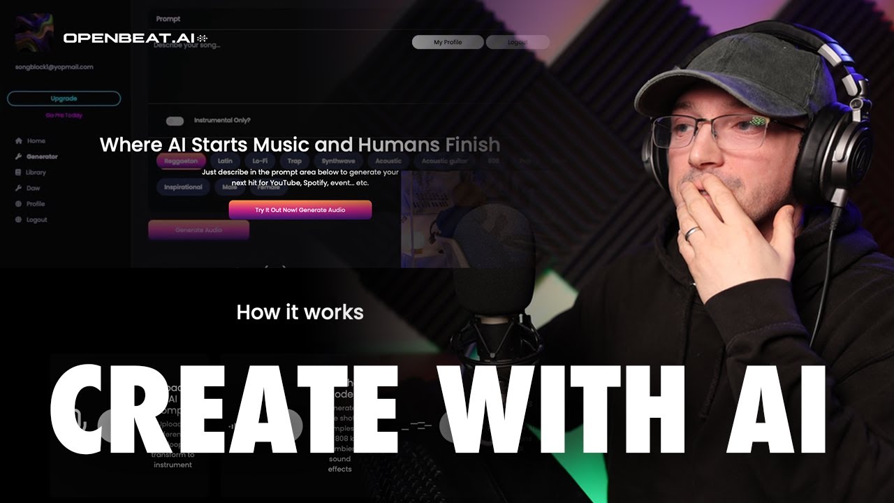 Create with AI | Testing Openbeat.ai: Recompose, One Shots & Beat Maker