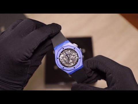 Unboxing a Limited Hublot Classic Fusion Orlinski Chronograph Blue Ceramic 525.EX.0179.RX.ORL18
