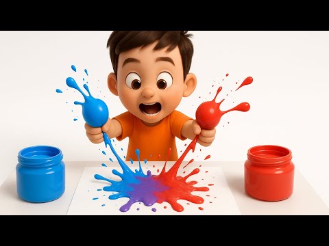 Mistura as cores - Turma da Nick - Música Infantil Educativa - Desenho