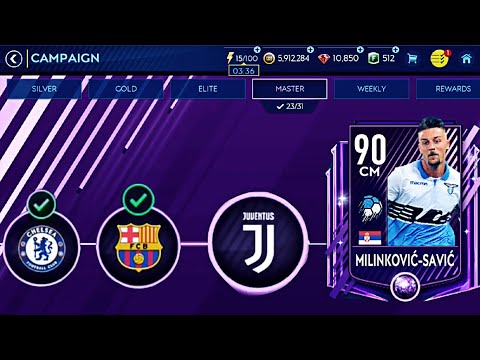 How to beat Juventus in Master Campaign- Toughest Gameplay ( 0-3 , No extra time ) fifa Mobile 19 Video