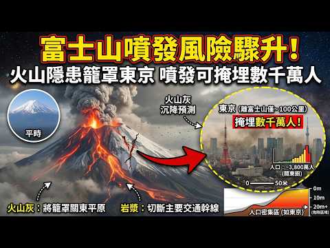 富士山噴發風險驟升！火山隱患籠罩東京，噴發可掩埋數千萬人