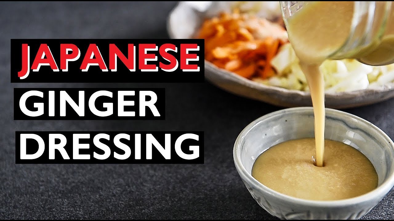 Japanese Ginger Dressing ***SO ADDICTIVE*** EASY VEGAN RECIPE (生姜ドレッシング)
