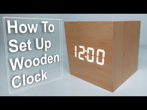 Wooden Cube Alarm Clock (Upgraded Version) - How To Set Up Tutorial