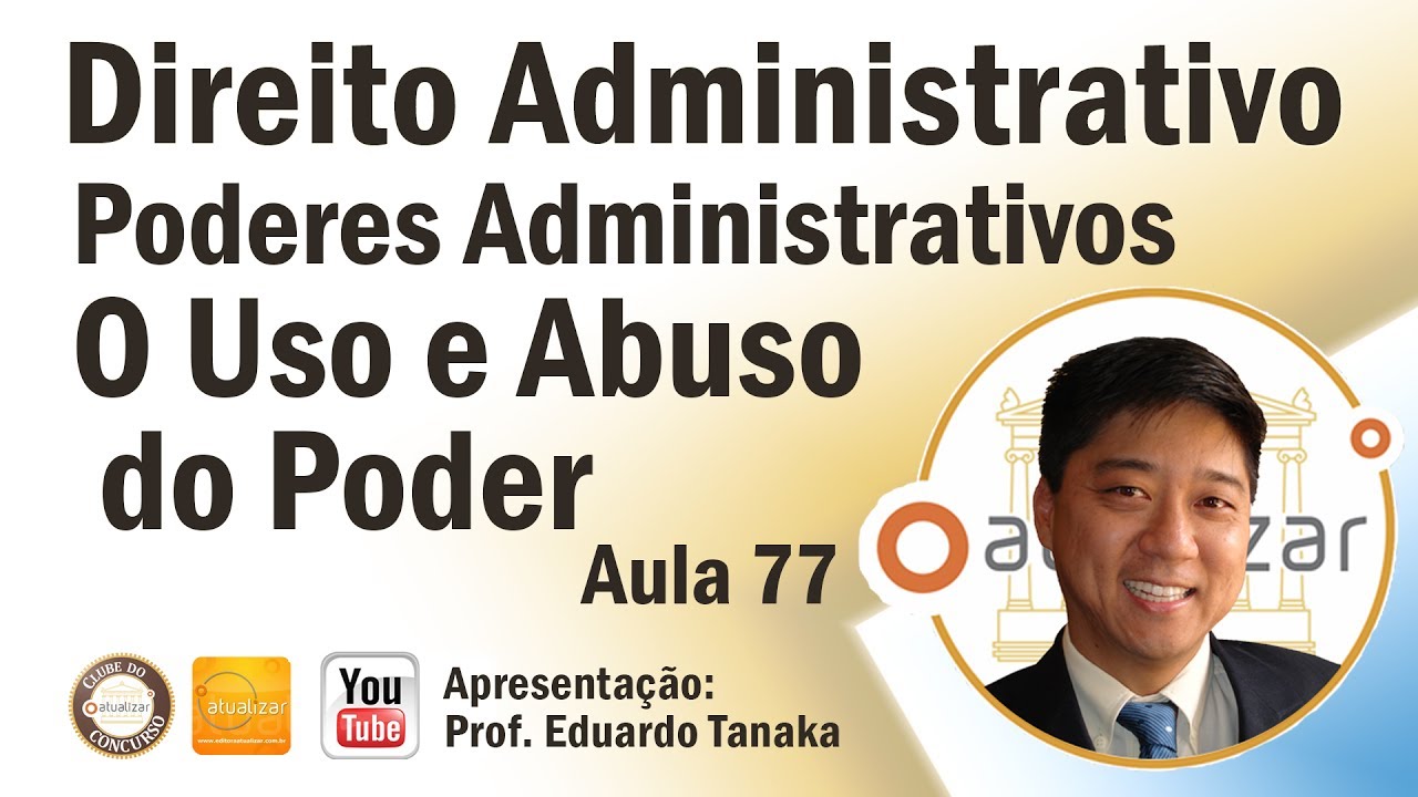Direito Administrativo -  Poderes Administrativos - Uso e Abuso do Poder - Aula 77