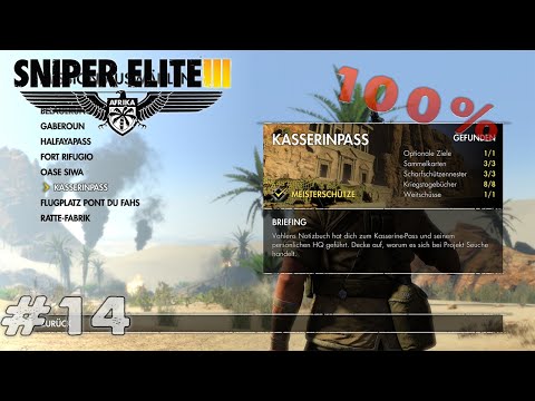 Sniper Elite 3  #14 Kasserinpass 💎100%  |No Commentary|