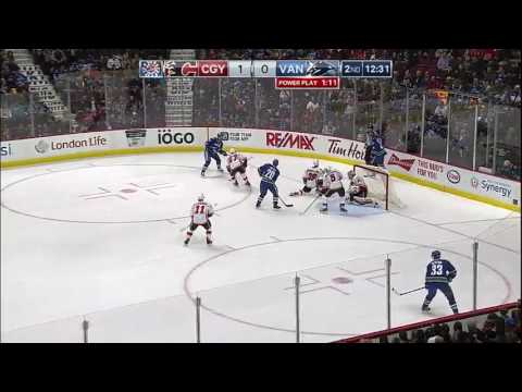 Canucks vs Flames Highlights 10/15/16