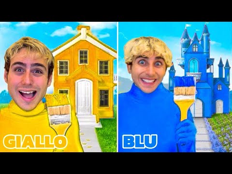 LET'S SURVIVE IN THE HOUSE IN YOUR COLOR FOR 24 HOURS!!! 😱 *epic challenge*