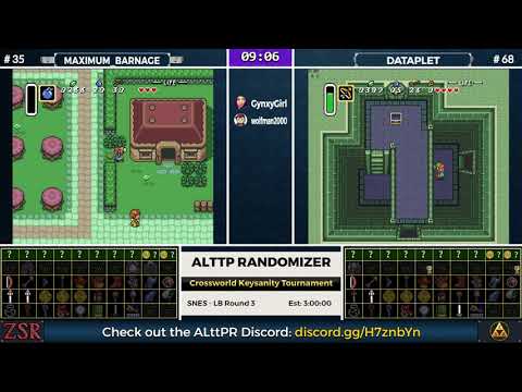 ALttPR Crossworld Keysanity Tournament: LB Round 3 - Maximum_Barnage vs. dataplet