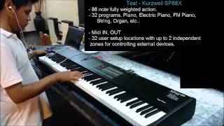 Video thumbnail for Kurzweil SP88X - Test by KStudio Villegas