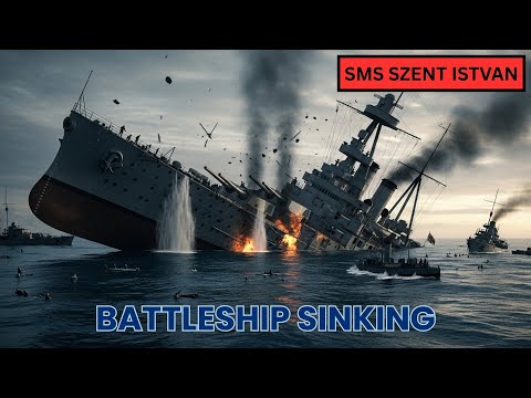 SMS Szent István The Only Battleship Sinking Caught on Film