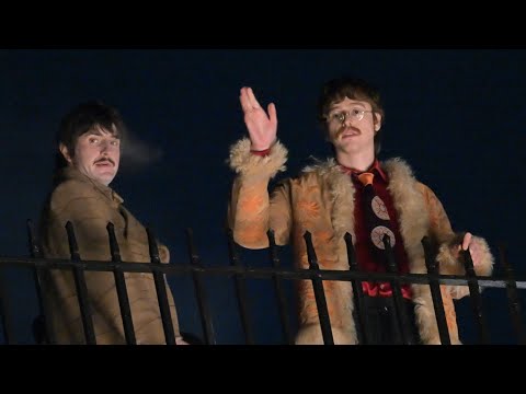 Paul Mescal and Harris Dickinson Filming The Beatles on a Roof