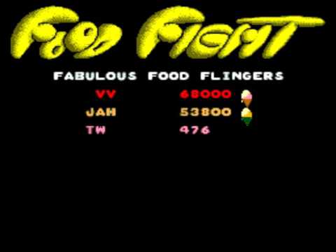 Arcade Atari Food Fight game (1982)