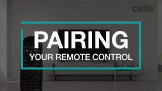 Remote control pairing tutorial