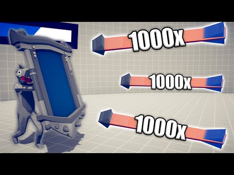 DINOSAUR MIRROR SHIELD vs 1000x OVERPOWERED UNITS - TABS | Totally Accurate Battle Simulator 2023
