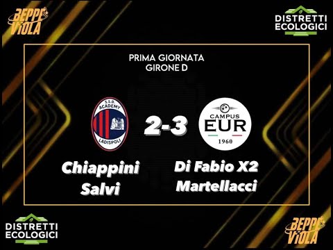 XXXVIII Beppe Viola, 1^ giornata girone D: Ladispoli - Campus Eur 2 - 3