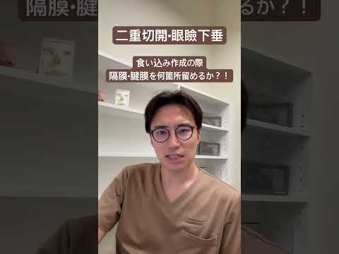 医学科 隔膜•腱膜をどこに何箇所固定するのか？！