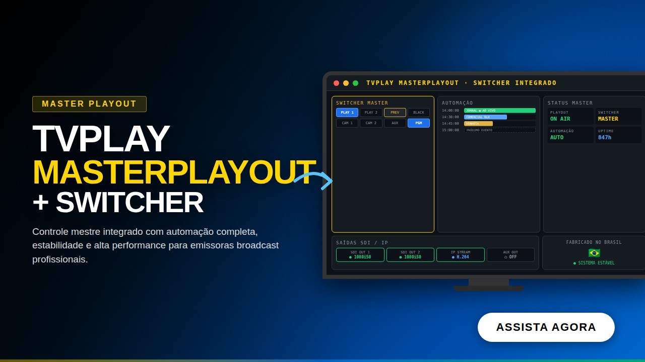 Miniatura do vídeo — TVPLAY MASTER