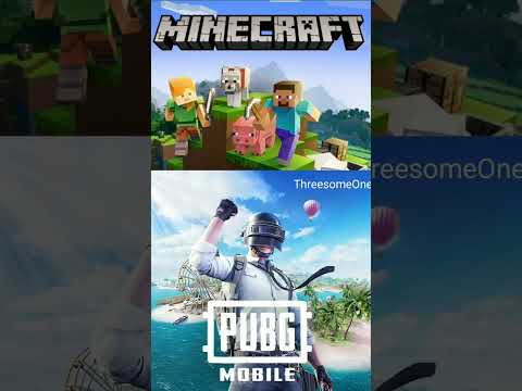TOP 2 FAMOUS GAME ||WHICH ONE IS YOUR FAVORITE||#shorts #pubgmobile #minecraft