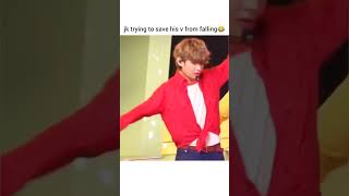 Download lagu JK Trying To Save His V From Falling😂#shorts #bts mp3