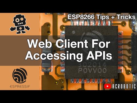 ESP8266 Web Client For API Access Using Arduino IDE (Mac OSX and Windows) | Weather Station Demo