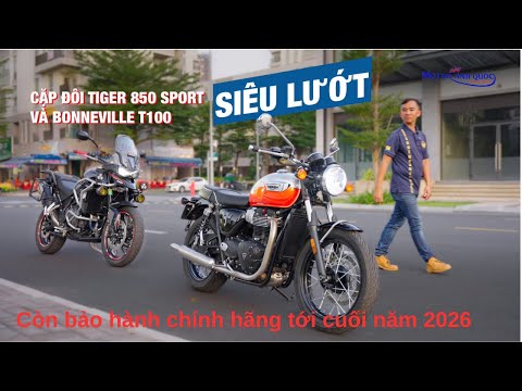 Cặp đôi Triumph Bonneville T100 MY 2025 và Tiger 850 Sport siêu keng, Giới thiệu Dự Án mới