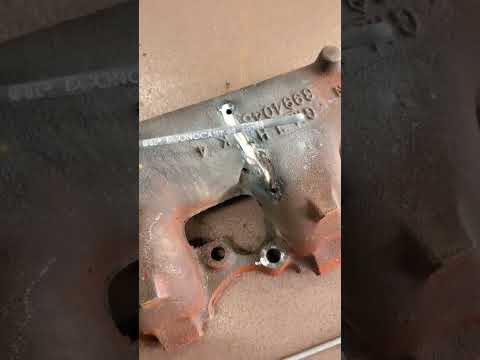 Thumbnail for Quick cast iron weld repair #chevy #454 exhaust manifold by Cast iron