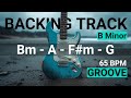 Groove Guitar Backing Track In B Minor Bm A F M G 65 BPM