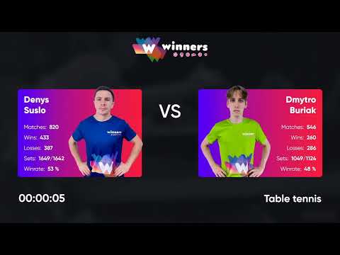 Прямая трансляция пользователя WINners CUP Table Tennis 4