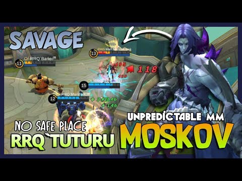 Savage Time Moskov by RRQ`Tuturu "No Safe Place Gusion, I Come for My Savage!" ~ Mobile Legends