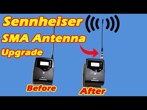 How To UPGRADE YOUR SENNHEISER G3/G4 Wireless Microphone – SMA Antenna Mod – Can You Hear Me Now?