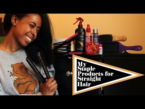 My Staple Products for Straight Hair Review Video