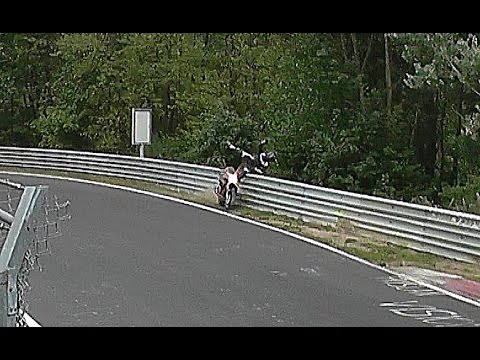 Nordschleife Heavy Crash Motorcycle Honda CBR Nürburgring Touristenfahrten 11.09.2016
