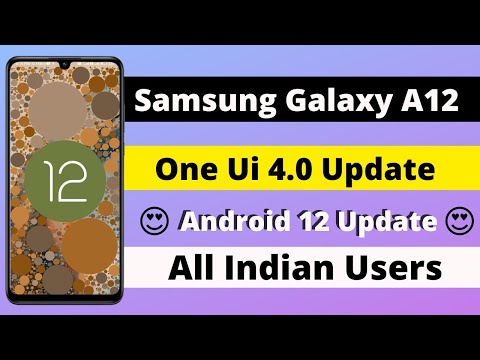 Samsung A12 One Ui 4.0 - Android 12 Update | 10+ New Features | Samsung Galaxy A12 New Update