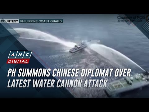 PH summons Chinese diplomat over latest water cannon attack
