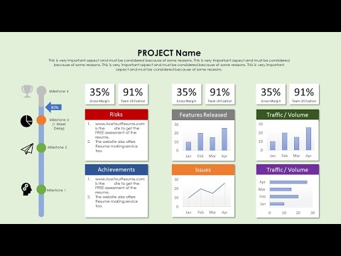 Project Status Report 5 Powerpoint slide design | Project Management presentation
