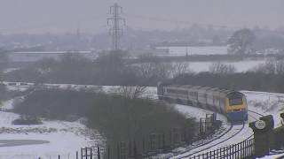 preview picture of video 'Midland Mainline at 'Fourteen Arches' Near Wellingborough 05.02.2012'