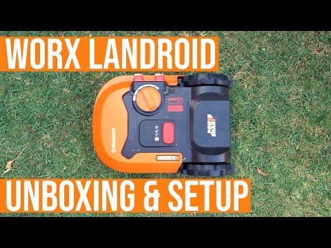 WORX Landroid Unboxing and Setup - Robot Lawnmower First look