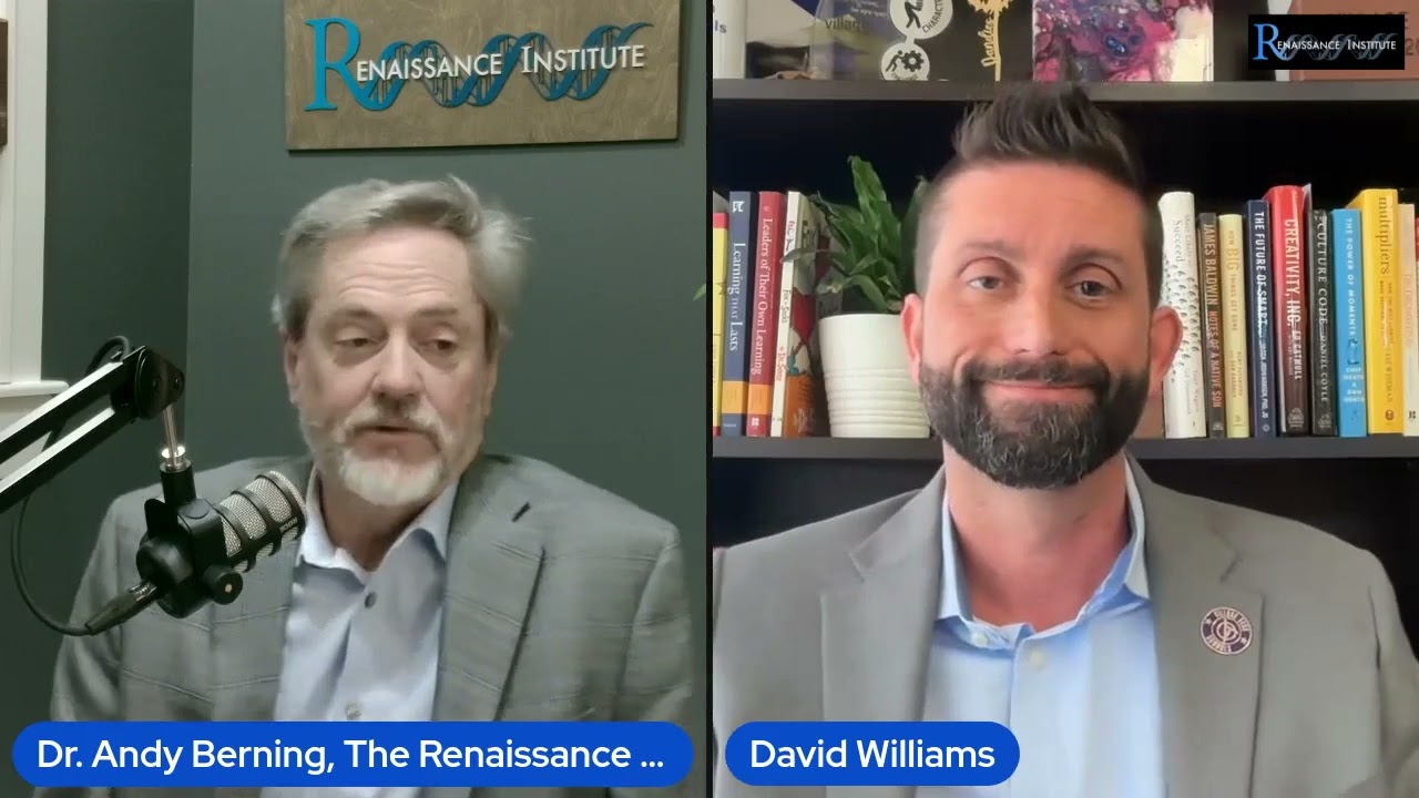 Andy Berning and David Williams, CEO of Village Tech Schools