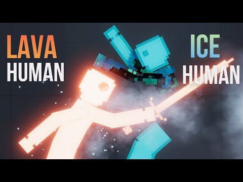 Lava Human vs Ice Human - People Playground 1.20
