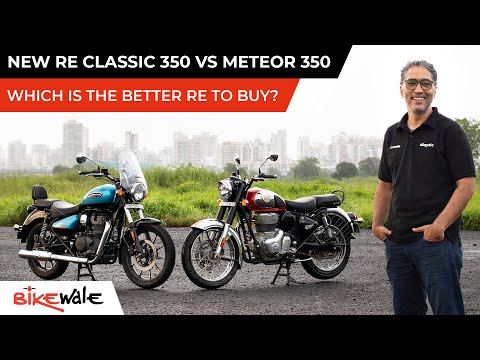 New Royal Enfield Classic 350 Vs Meteor 350 Review | Better Commuter, Tourer Bike To Buy? | BikeWale