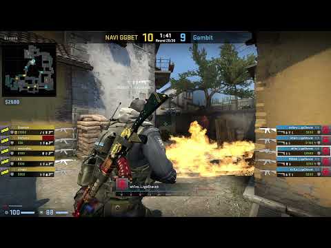 CS:GO POV Demo Gambit Sh1ro (24/14) vs Na'Vi (de_inferno)