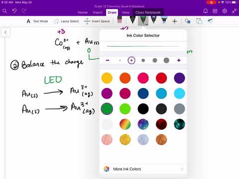 SCH4U 9.2 Balancing Redox Equations Example 1