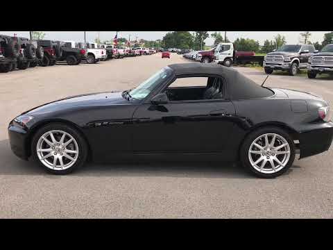 2005 HONDA S2000 CONVERTIBLE 6 SPEED RWD BLACK WALKAROUND $16,999 SOLD! 7J355A