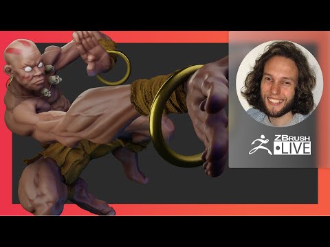 Digital Marathon: Street Fighter II Dhalsim Fan Art - Deryck Pelegrini - ZBrush 2021.6