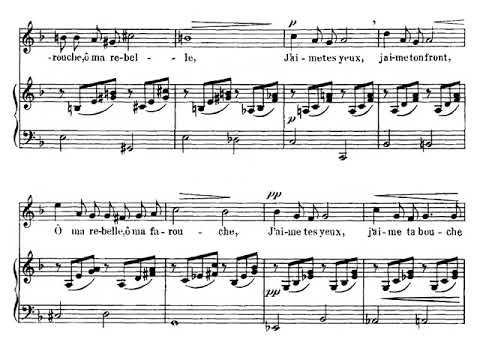 "Chanson d'amour"; Gabriel Fauré