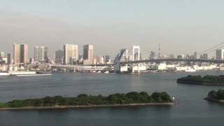 preview picture of video 'Tokyo - Vue de l'hotel Nikko, Odaiba'