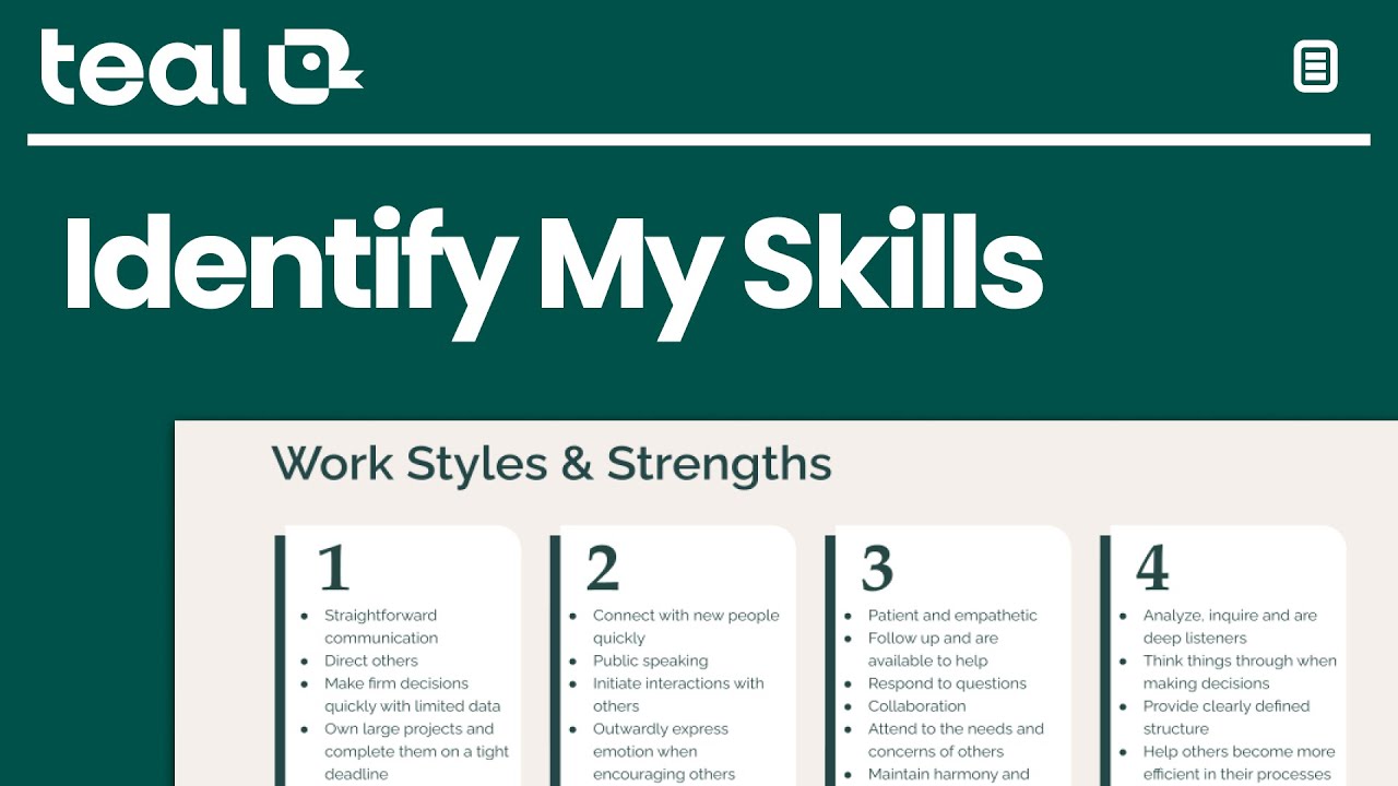 How to Identify Your Skills
