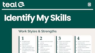 How to Identify Your Skills