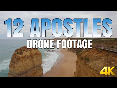 GREAT OCEAN ROAD - 12 Apostles - DRONE FOOTAGE