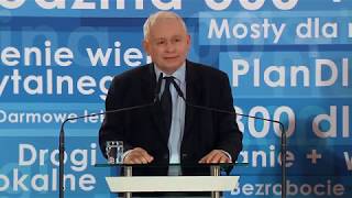 Jarosław Kaczyński - Wystąpienie Prezesa PiS w Jachrance